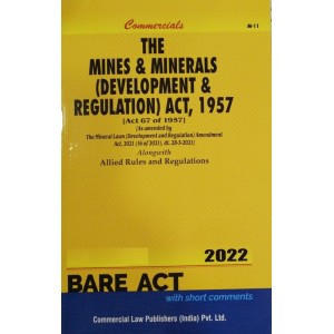 Commercial's The Mines and Minerals (Development and Regulation) Act, 1957 Bare Act 2022